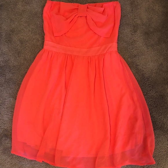 My Story Dresses & Skirts - 🎈5 for $35! My Story Coral Bow tubetop dress Sz S